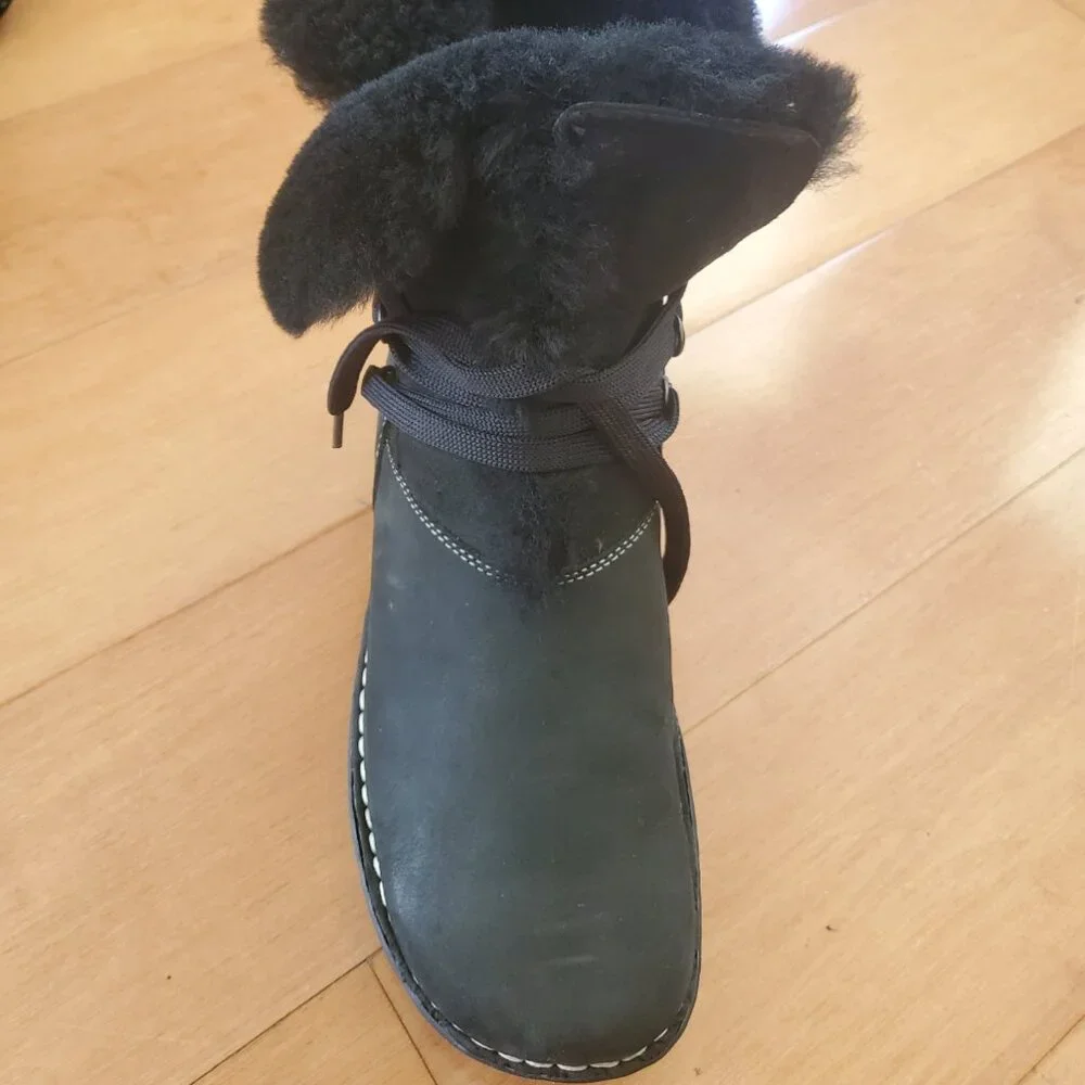 Leather and Natural Fur winter boots - Picture 7 of 9